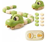 zoocco Magnetic Snake Game Remote Control Snake Toy Interactive Battle (Green)