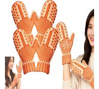 zoocco Middle Finger Mittens, Cozy Season Gloves, Cozy Knit with A Hidden Attitude Funny Winter Warm Gift for Women (2 *Psc)