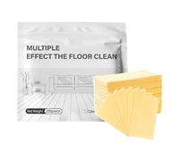 zoocco Multiple Effect the Floor Clean Tablets for Kitchens & Bathrooms, Easy Mop Solution for Busy Homes (Yellow,1 Bag (100pcs))