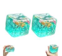 zoocco Ocean Squishy Stress Ball, Slow Rise Sea Shell Sensory, Calming Fidget for Adults Office Travel (2 PCS)