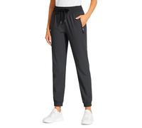 zoocco Pantalones, Travel Pants for Women, 4-Way Stretch Joggers with Pockets, Casual Work Pants for Women Athletic Lounge (Gray-B,L)