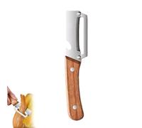 zoocco Peeler Knife, Stainless Steel Peeler With Wooden Handle, Sharp Blade for Potato Apple Carrot Kitchen Tool (1 PCS)