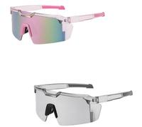 zoocco Photochromic Safety Glasses for Men and Women, UV400 Transition Sunglasses, Lightweight Impact Resistant Eyewear for Driving Work Cycling and Outdoor Use (#I)