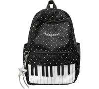 zoocco Piano Backpack Nylon Polka Dot Bookbag for School Travel Commute (#B)