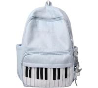 zoocco Piano Backpack Nylon Polka Dot Bookbag for School Travel Commute (#C)