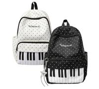 zoocco Piano Backpack Polka Dot (Black + White)