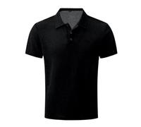 zoocco Polo Shirts for Men, 4-Way Stretch, Moisture Wicking Wrinkle Free Golf Casual Business Athletic (Black,4XL)