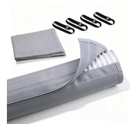 zoocco Portable AC Hose Insulation Sleeve, Heat Reduction & Keep More Cool Air Indoors, Easy Installation, Three-Layer Durable Fits 5" & 5.9", for Bedrooms, Apartments & Home Offices (Gray)