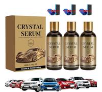 zoocco PTZ Crystal Serum, Advanced Graphene Ceramic Coating for Cars, 9H Hardness High Gloss Auto Detailing DIY Coating (3 PCS)