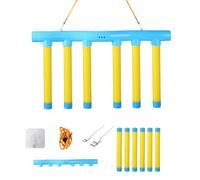 zoocco Reflex Catching Game, 3-Speed Reflex Drop Sticks Challenge Game for Hand Eye Coordination Training for Family Games, Sports & Classroom Play (Yellow)