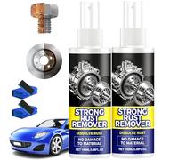 zoocco Rust Remover Spray for Metal, Multipurpose Rust Stain Cleaner Spray, Heavy Duty Metal Cleaner for Cars, Vehicles, Tools, Chains and Outdoor Equipment (2PCS)