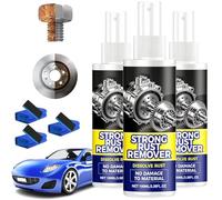 zoocco Rust Remover Spray for Metal, Multipurpose Rust Stain Cleaner Spray, Heavy Duty Metal Cleaner for Cars, Vehicles, Tools, Chains and Outdoor Equipment (3PCS)