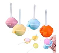 zoocco Silicone Lollipop Molds, Reusable lollipop Molds with Sticks, DIY Frozen Treats for Home & Summer Parties (4 PCS)
