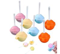 zoocco Silicone Lollipop Molds, Reusable lollipop Molds with Sticks, DIY Frozen Treats for Home & Summer Parties (8 PCS)