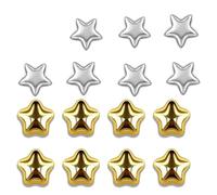 zoocco Silver Star Fridge Magnets, Strong Decorative Magnet Set, 15 Pack B)