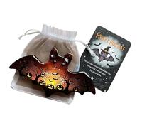 zoocco Tarjetas de Felicitación, Pocket Hug Ghost with Encouragement Card, Cute Mini Pocket Ghost Hug for Emotional Support, Inspirational Keepsake Gift for Friends & Family (3PCS Bat)