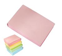 zoocco Thickened Color Brick Notebook A5, 720 Colorful Pages 80GSM Bleedproof Paper, PU Leather Hardcover Journal for Study Planning, Daily Writing, Office Notes (Pink)