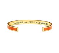 zoocco This Too Shall Pass Mantra Cuff Bracelet Encouragement Gift for Women Stress Relief Moments Friends Coworkers (A3)