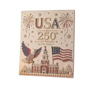 zoocco USA 250th Anniversary DIY Pearl Painting Kit for Adults, Patriotic Craft Decor for Relaxing Family Holiday Projects (AA)
