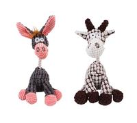 zoocco Vianys Bite Buddy, Bite Buddy Chew Toy for Dogs, Petsboro Bitebuddy Dog Toy, Bitebuddy Dog Toy Indestructible Stuffed Plush Squeaky Dog Toys for Chewers (Gray+Beige,2)