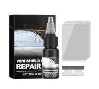 zoocco Windshield Crack Repair Kit, Clear Vision Cracks Gone Glass Repair Kit, Easy to Use DIY Liquid for Window Cracks, Chips & Scratches (1pcs)