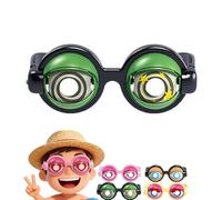 zoocco Winking Glasses, Crazy Winking Prank Glasses, Funny Sunglasses for Adults Great for Party Pranks Selfies and Fun Moments (Green)