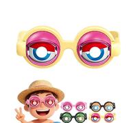zoocco Winking Glasses, Crazy Winking Prank Glasses, Funny Sunglasses for Adults Great for Party Pranks Selfies and Fun Moments (Yellow)