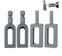 zoocco Wire Twister Tool for Drill for Fencing & Rebar Work, Fast Wire Tightening for DIY & Contractors (4 PCS AB)