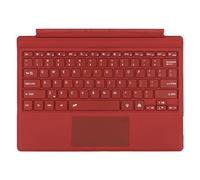 Zoof Funda tipo cubierta para Microsoft Surface Pro 7+ / Pro 7/6 / 5/4 / 3, 12.3 pulgadas, teclado inalámbrico ultrafino para tablet con múltiples paneles táctiles Bluetooth (rojo)