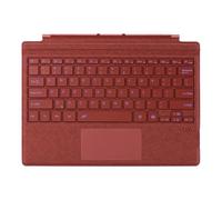 Zoof Funda tipo cubierta para Microsoft Surface Pro 7+ / Pro 7 / Pro 6 / Pro 5 / Pro 4 / Pro 3, 12.3 pulgadas, teclado inalámbrico ultra delgado con múltiples paneles táctiles Bluetooch (rojo amapola)