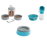 zoofari® Bebedero de viaje / Recipiente para comida / Botella de agua y comedero