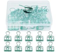 Zoohot creativo hueco pinzas verde Clips de la cola larga, paquete de 15 unidades