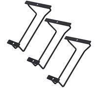 zoohot Estante para copas de vino negro de 7 pulgadas, soporte para copas de vino debajo del gabinete para bar cocina (1 fila, paquete de 3)