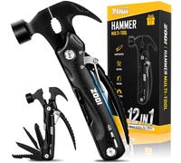 ZOOI Regalos Originales para Hombre, Accesorios Multiherramienta para Camping, Regalo Hombre, 12 en 1 Herramienta Multiuso con Alicates de Martillo, Abrebotellas, Navaja, Cuchillo Serrado