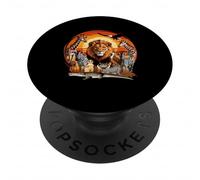 Zookeeper Africanos Animal Selva Safari Zoológico Guardián Vida Silvestre PopSockets PopGrip Adhesivo