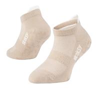 ZOOKSY - Calcetines básicos para niños (1 par) I Calcetines deportivos coloridos para niños y niñas I Calcetines de tenis de algodón I Calcetines para niños, beige, 30-35