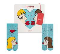 ZOOKSY - Calcetines Chulos para Enamorados (2 Parejas) I Hombre y Mujer I Orgullo LGBT I Pride Socks I Calcetes de Pareja I Hecho de Algodon I Suaves y Transpirables