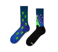 ZOOKSY - Calcetines Divertidos Altos | Motivos Estampados I Funny Socks I Para Mujeres y Hombres I Algodón Colorado I Originales y Graciosos I Con Dibujos | OVNI
