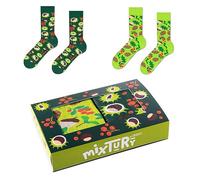 ZOOKSY - Calcetines Divertidos para Mujer y Hombre (41-46) | Pack de 2 | Calcetines Colores - Algodón | Cálidos Cumpleaños - Originales, Graciosos, con Dibujos | Bosque