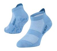 ZOOKSY Calcetines infantiles antideslizantes ABS para casa, calcetines cortos, calcetines deportivos para niños y niñas, ideales para guardería, gimnasia y hogar, azul claro, 30-35