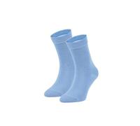 ZOOKSY - Calcetines Niño (24-29) I Calcetines Niña y Niño - Unisex I 1 Pareja I Calcetines Colegio - Monocolor I Calcetines Escolares de Algodón para Uniforme I Color: Blue Sky
