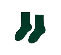 ZOOKSY - Calcetines Niño (24-29) I Calcetines Niña y Niño - Unisex I 1 Pareja I Calcetines Colegio - Monocolor I Calcetines Escolares de Algodón para Uniforme I Color: Wild Forest
