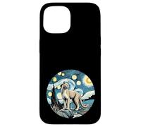 Zoólogo de animales del zoológico Cougar - Estilo de noche estrellada de Van Gogh Carcasa para iPhone 15
