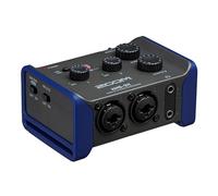 Zoom AMS-24 USB interface de audio, 2 entradas, 4 salidas, loopback, monitorización directa, bus-powered, para grabaciones y streaming en PC, Mac, iOS y Android