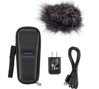 Zoom APH-1e - Paquete de accesorios para el H1essential con parabrisas peludo, funda acolchada, adaptador de CA y cable USB C