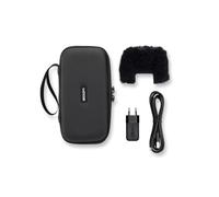 Zoom - APH-2 Paquete de accesorios para la grabadora práctica de la fundera H2essential - Ejecución de la UE - Estuche H2e - Parabrisas de piel - adaptador de corriente - Cable USB-C