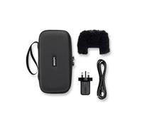 Zoom APH-2e (versión del Reino Unido) Paquete de accesorios para la grabadora práctica Zoom H2Essential, funda suave H2e, parabrisas de piel, adaptador de corriente, cable USB-C