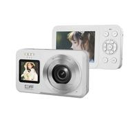 Zoom digital de 18X, resolución 4K, 64 MP, cámara de doble pantalla, compacta y portátil para estudiantes, fotografía al aire libre, cámara compacta para estudiantes