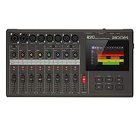Zoom Grabadora de Mesa R20 multipista, con Pantalla táctil, edición integrada, 16 Pistas, 6 entradas XLR, 2 entradas combinadas, Efectos, Sintetizador, bucles de Tambor e Interfaz de Audio USB.