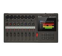 Zoom Grabadora multipista R20 | 16 pistas | 6x XLR + 2x XLR/TRS | phantom power | editor | efectos | pantalla táctil LCD a color | estudio de grabación para músicos | versión UK | negro